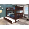 Donco Kids Full/Full Mission Bunk Bed With Trundle Bed 2 Donco Kids Full/Full Mission Bunk Bed With Trundle Bed -Paco Home Elegant Store Belk 1000