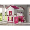 Donco Kids Sweet Heart Bunk W/Pink Tent Kit -Paco Home Elegant Store Belk 1005