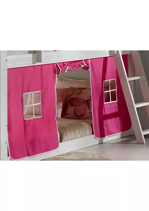 Donco Kids Sweet Heart Bunk W/Pink Tent Kit 5 Donco Kids Sweet Heart Bunk W/Pink Tent Kit - Image 3