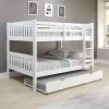 Donco Kids Full/Full Mission Bunk Bed W/Twin Trundle Bed 1 Donco Kids Full/Full Mission Bunk Bed W/Twin Trundle Bed -Paco Home Elegant Store Belk 1013