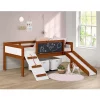 Donco Kids Twin Art Play Junior Low Loft With Toy Boxes -Paco Home Elegant Store Belk 1026