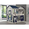 Donco Kids Star Gaze Bunk W/Blue Tent Kit 2 Donco Kids Star Gaze Bunk W/Blue Tent Kit -Paco Home Elegant Store Belk 1045