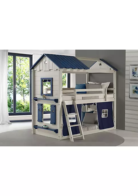 Donco Kids Star Gaze Bunk W/Blue Tent Kit 3 Donco Kids Star Gaze Bunk W/Blue Tent Kit