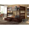 Donco Kids Twin/Twin Mission Bunk Bed With Under Bed Drawers 1 Donco Kids Twin/Twin Mission Bunk Bed With Under Bed Drawers -Paco Home Elegant Store Belk 1060