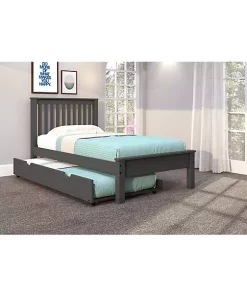 Donco Kids Twin Contempo Bed With Twin Trundle Bed -Paco Home Elegant Store Belk 1070