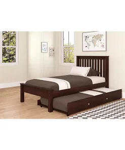 Donco Kids Twin Contempo Bed With Twin Trundle Bed -Paco Home Elegant Store Belk 1071