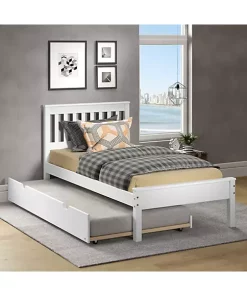 Donco Kids Twin Contempo Bed With Twin Trundle Bed -Paco Home Elegant Store Belk 1072