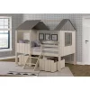 Donco Kids Full House Low Loft With Dual Loft Drawers 2 Donco Kids Full House Low Loft With Dual Loft Drawers -Paco Home Elegant Store Belk 1073