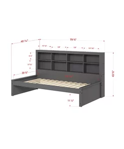 Donco Kids Twin Bookcase Daybed -Paco Home Elegant Store Belk 1081