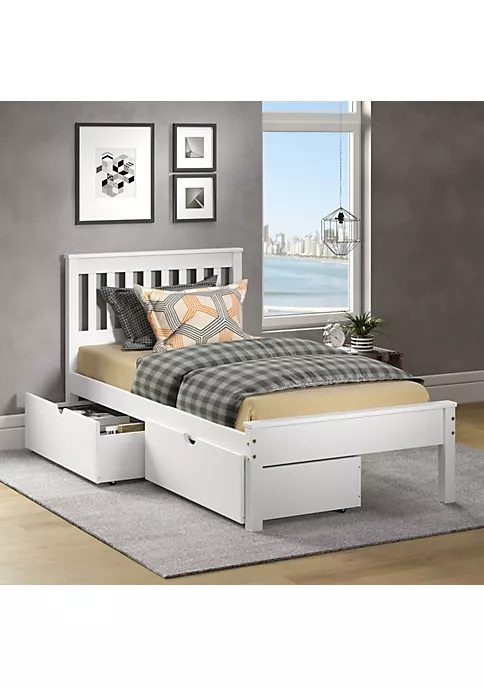 Donco Kids Twin Contempo Bed Dual Under Bed Drawers 8 Donco Kids Twin Contempo Bed Dual Under Bed Drawers - Image 6