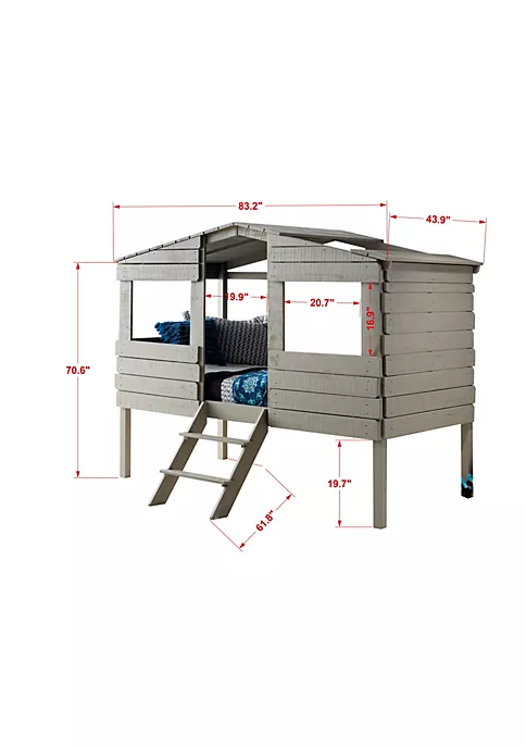 Donco Kids Twin Tree House Loft 7 Donco Kids Twin Tree House Loft - Image 5