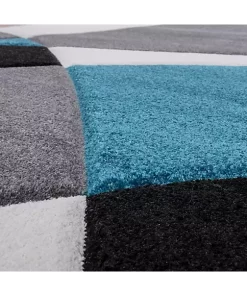 Paco Home Modern Area Rug Abstract Geometric Pattern with Contour Cut - 6'7" x 9'6" -Paco Home Elegant Store Belk 113