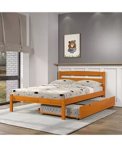 Donco Kids Full Econo Bed With Trundle Bed -Paco Home Elegant Store Belk 1165