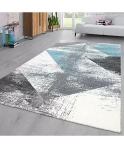 Paco Home Kids Rug for Nursery Mountains Starry-Sky in Light Blue Cream Pastel - 4'7" x 6'7" -Paco Home Elegant Store Belk 118