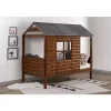 Donco Kids Twin Log Cabin Low Loft