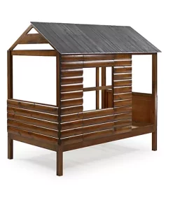Donco Kids Twin Log Cabin Low Loft -Paco Home Elegant Store Belk 1183