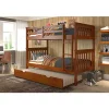 Donco Kids Twin/Twin Mission Bunk Bed With Trundle Bed -Paco Home Elegant Store Belk 1205