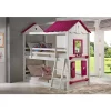 Donco Kids T/T Sweetheart Bunk White & Pink -Paco Home Elegant Store Belk 1209