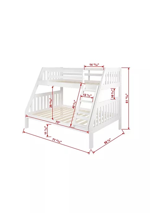 Donco Kids Twin/Full Mission Bunk Bed 5 Donco Kids Twin/Full Mission Bunk Bed - Image 3