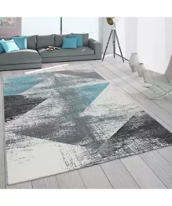 Paco Home Kids Rug for Nursery Mountains Starry-Sky in Light Blue Cream Pastel - 4'7" x 6'7" -Paco Home Elegant Store Belk 125