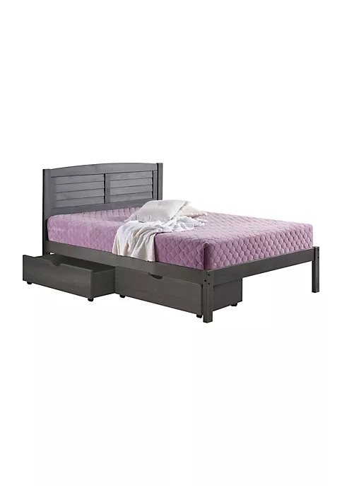 Donco Kids Full Louver Bed With Under Bed Drawers 4 Donco Kids Full Louver Bed With Under Bed Drawers - Image 2