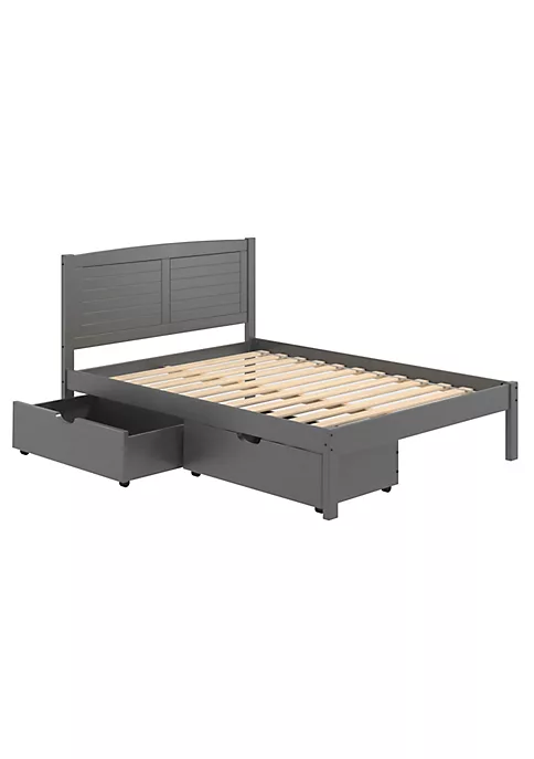 Donco Kids Full Louver Bed With Under Bed Drawers 5 Donco Kids Full Louver Bed With Under Bed Drawers - Image 3