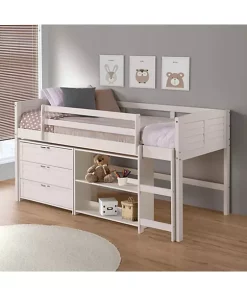 Donco Kids Twin Louver Low Loft Group C