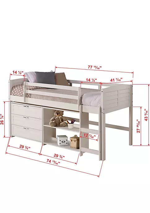 Donco Kids Twin Louver Low Loft Group C 7 Donco Kids Twin Louver Low Loft Group C - Image 5