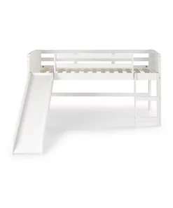 Donco Kids Twin Louver Low Loft W/Red Tent & Slide 11 Donco Kids Twin Louver Low Loft W/Red Tent & Slide -Paco Home Elegant Store Belk 1315