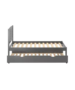 Donco Kids Twin Louver Bed With Trundle Bed -Paco Home Elegant Store Belk 1321