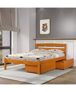 Donco Kids Full Econo Bed With Dual Under Bed Drawers