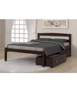 Donco Kids Full Econo Bed With Dual Under Bed Drawers -Paco Home Elegant Store Belk 1330