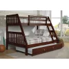 Donco Kids Twin/Full Mission Bunk Bed W/Twin Trundle Bed 2 Donco Kids Twin/Full Mission Bunk Bed W/Twin Trundle Bed -Paco Home Elegant Store Belk 1346