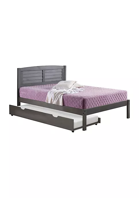 Donco Kids Full Louver Bed With Trundle Bed 4 Donco Kids Full Louver Bed With Trundle Bed - Image 2