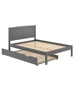Donco Kids Full Louver Bed With Trundle Bed 10 Donco Kids Full Louver Bed With Trundle Bed -Paco Home Elegant Store Belk 1351