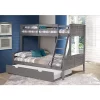 Donco Kids Twin/Full Louver Bunk Bed With Twin Trundle Bed 1 Donco Kids Twin/Full Louver Bunk Bed With Twin Trundle Bed -Paco Home Elegant Store Belk 1360