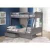 Donco Kids Twin/Full Louver Bunk Bed With Dual Under Bed Drawers -Paco Home Elegant Store Belk 1379