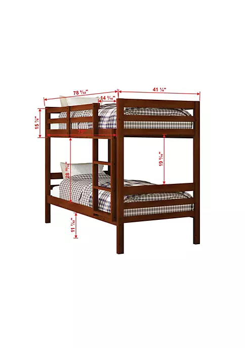 Donco Kids Econo Panel Bunkbed W/Slat Kit 5 Donco Kids Econo Panel Bunkbed W/Slat Kit - Image 3