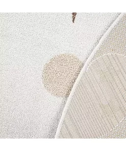 Paco Home Round Kids Rug Cuddly Moon and Stars Motif Indoor & Outdoor - 6'7" Round -Paco Home Elegant Store Belk 141