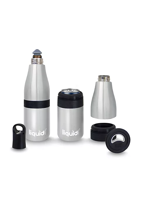 Grand Fusion Housewares Grand Fusion 3in1 Stainless Insulated Bottle, Can and Water Cooler with Opener, Silver 8 Grand Fusion Housewares Grand Fusion 3in1 Stainless Insulated Bottle, Can and Water Cooler with Opener, Silver - Image 6