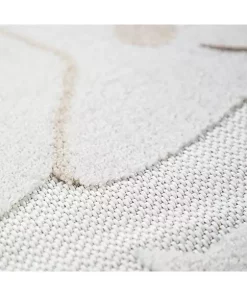 Paco Home Round Kids Rug Cuddly Moon and Stars Motif Indoor & Outdoor - 6'7" Round -Paco Home Elegant Store Belk 142