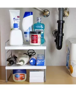 Grand Fusion Housewares Grand Fusion Expandable Storage Shelf for Kitchen Cabinets, Pantry or Closet Space - 2pk -Paco Home Elegant Store Belk 1440