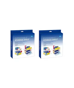 Grand Fusion Housewares Grand Fusion Expandable Storage Shelf for Kitchen Cabinets, Pantry or Closet Space - 2pk -Paco Home Elegant Store Belk 1441
