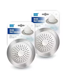 Grand Fusion Housewares Grand Fusion Drain Hair Catcher for Shower & Tub - 2 Pack Set