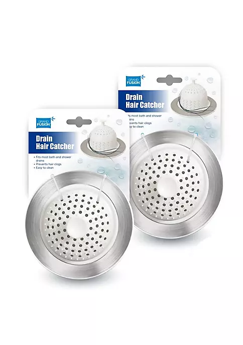 Grand Fusion Housewares Grand Fusion Drain Hair Catcher for Shower & Tub - 2 Pack Set 3 Grand Fusion Housewares Grand Fusion Drain Hair Catcher for Shower & Tub - 2 Pack Set - Image 2