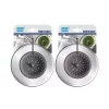 Grand Fusion Housewares Grand Fusion 2 Pack Kitchen Sink Strainer Silicone Body with Stainless Steel Rim - Gray 2 Grand Fusion Housewares Grand Fusion 2 Pack Kitchen Sink Strainer Silicone Body with Stainless Steel Rim - Gray -Paco Home Elegant Store Belk 1477