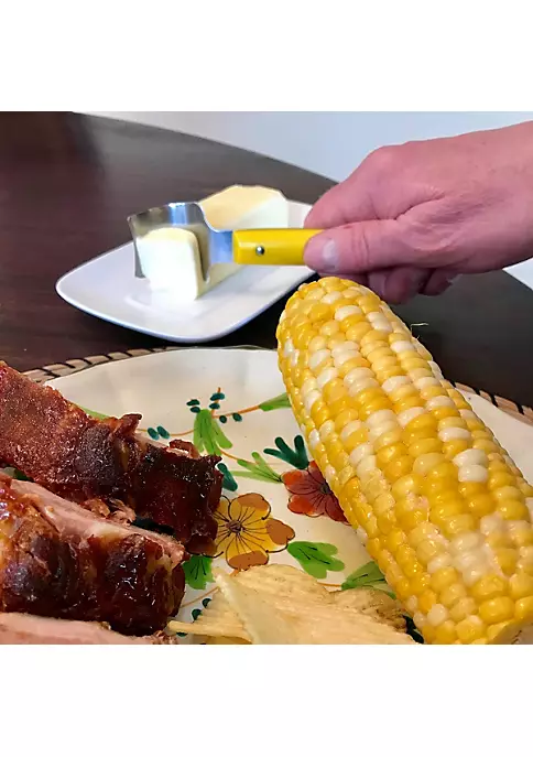 Grand Fusion Housewares Grand Fusion Corn Butter Knife Spread Slice Scoop Butter Evenly on Corn 6 Grand Fusion Housewares Grand Fusion Corn Butter Knife Spread Slice Scoop Butter Evenly on Corn - Image 4