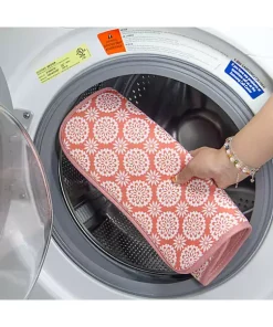 Grand Fusion Housewares Grand Fusion Reversible Dish Drying Mats 2 Pack, Coral