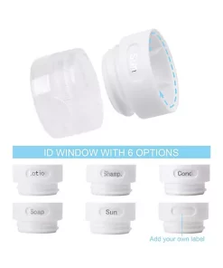 Grand Fusion Housewares Grand Fusion Silicone Travel Bottle 3 pk with Suction Cup and Leakproof Cap, Blue 11 Grand Fusion Housewares Grand Fusion Silicone Travel Bottle 3 pk with Suction Cup and Leakproof Cap, Blue -Paco Home Elegant Store Belk 1496