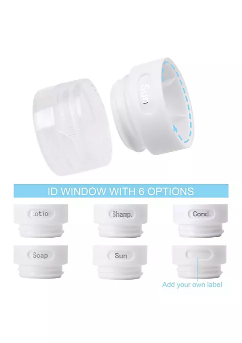 Grand Fusion Housewares Grand Fusion Silicone Travel Bottle 3 pk with Suction Cup and Leakproof Cap, Blue 6 Grand Fusion Housewares Grand Fusion Silicone Travel Bottle 3 pk with Suction Cup and Leakproof Cap, Blue - Image 4